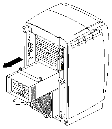 Figure 4-8 Removing the PCI Module 