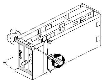 Figure 4-37 Removing the I/O Door Screws