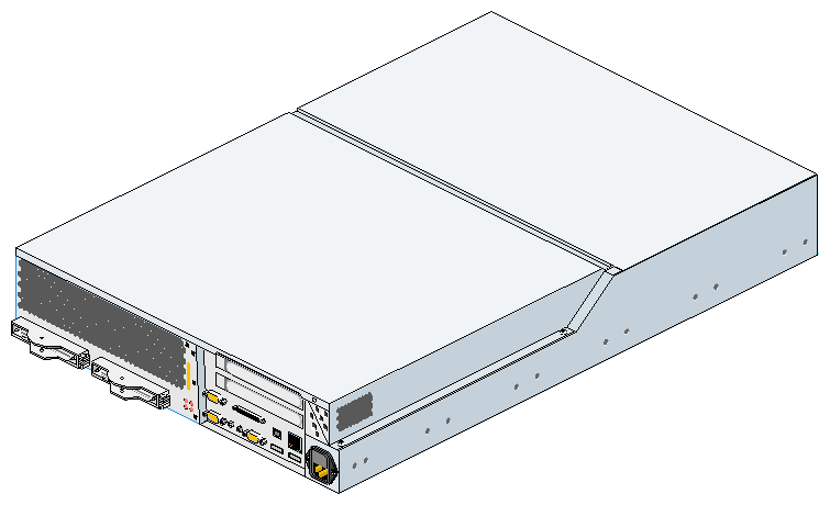 Rear and Side View of an SGI Origin 300 Server