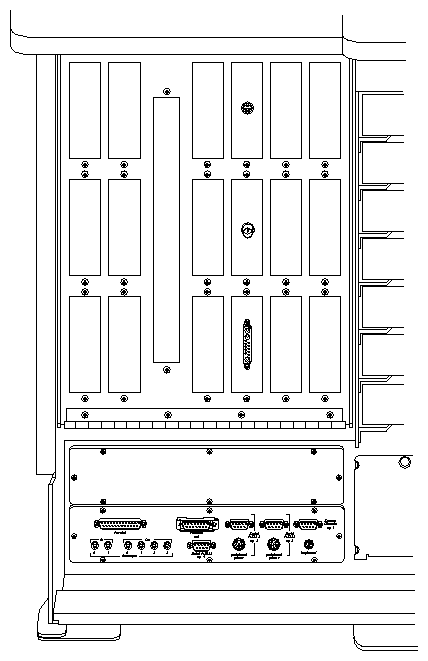 Figure 2-3 Optional Visualization Console I/O Panel (Extreme) Graphics Connectors