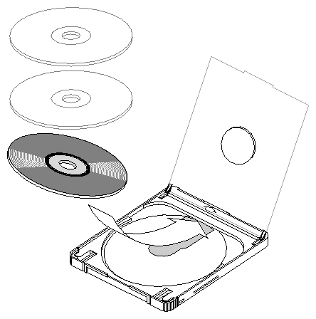 Figure 4-8 Loading a Disc Into the CD-ROM Caddy