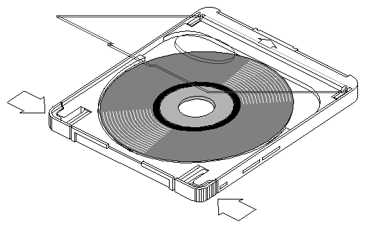 Figure 4-9 Disc Loaded in Caddy