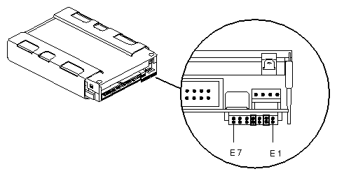 Figure C-1 Floptical Drive Set to SCSI Address 2