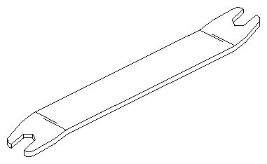 Figure 9-3 Double-Sided Hex Wrench (4.5 mm and 3/16")