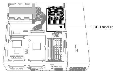 Figure 9-11 Locating the CPU Module