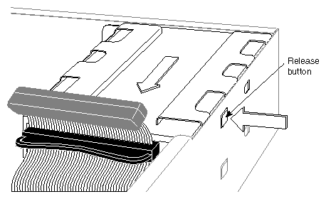 Figure 6-2 Removing an Internal Drive Bracket