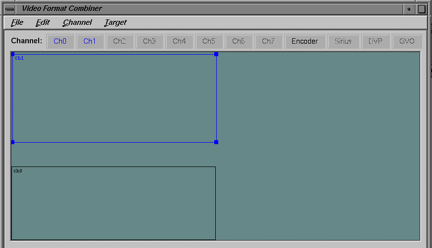 Figure A-4 Combiner Main Window With Channels 0 and 1