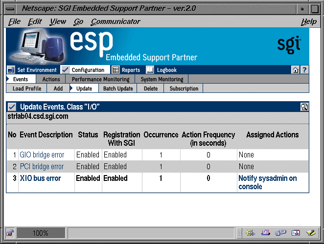 Figure 4-16 Confirmation Message for Updating an Event