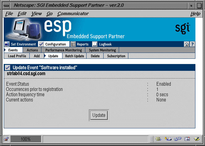 Figure 5-14 Event Parameters (System Group Manager Mode)