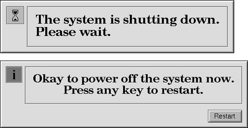 System Shutdown Messages