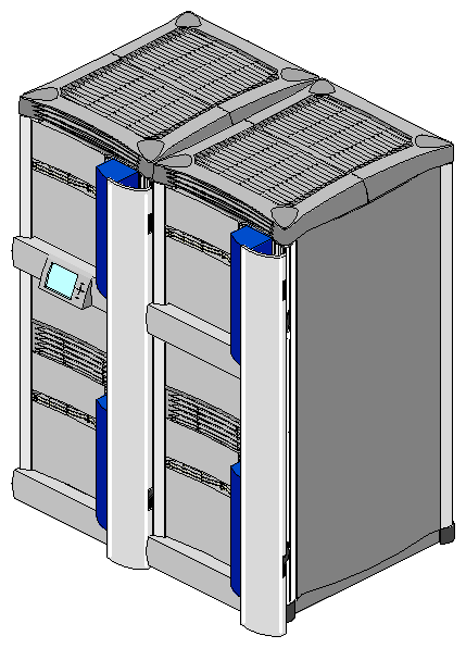 Figure 1-2 Origin2000 Multirack System Configuration (Two Rackmount Systems)