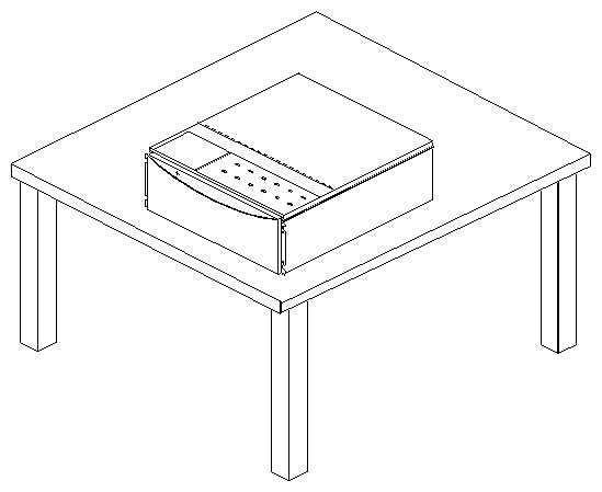 Figure 1-4 Chassis on a Work Surface