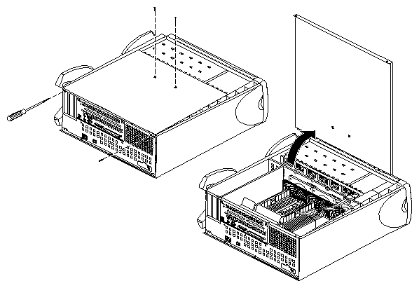 Figure 1-6 Removing the Chassis Access Cover (CPU Module)