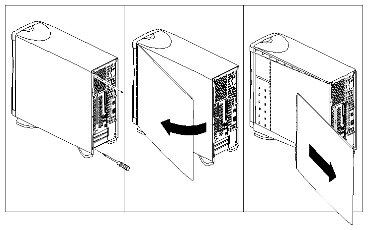 Figure 1-5 Removing the System Cover