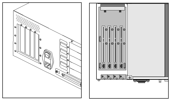 Figure 2-7 Location of PCI Slots in a GIGAchannel Expansion Cabinet