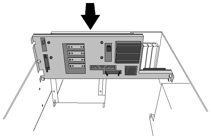 Figure 5-39 Installing a Midplane in a GIGAchannel Chassis