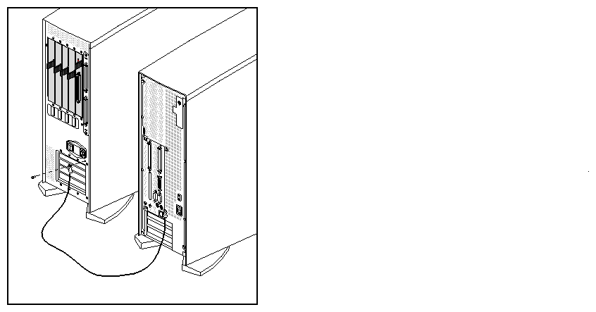 Figure 2-11 Attaching a Grounding Cable Between a GIGAchannel Expansion Cabinet and a CPU Module