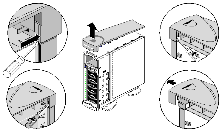 Figure 5-8 Removing the Top Cap
