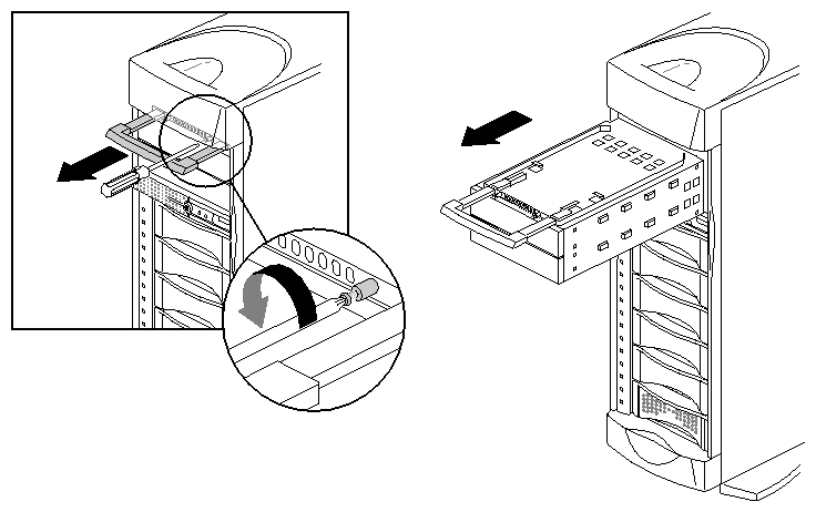 Figure 6-6 Removing the Peripheral Carrier