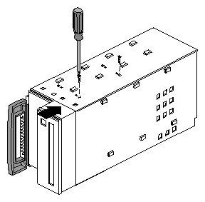 Figure 2-34 Securing a Peripheral in the Carrier 