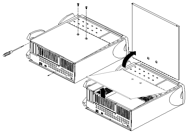 Figure 4-3 Removing the Origin Vault Cover 