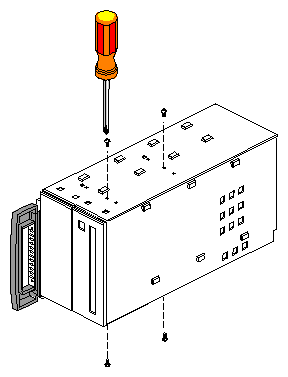 Figure 3-7 Unscrewing a Peripheral