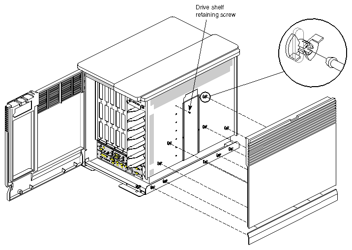Figure 4-5 Pulling Off the Side Panel and Removing the Retaining Screw