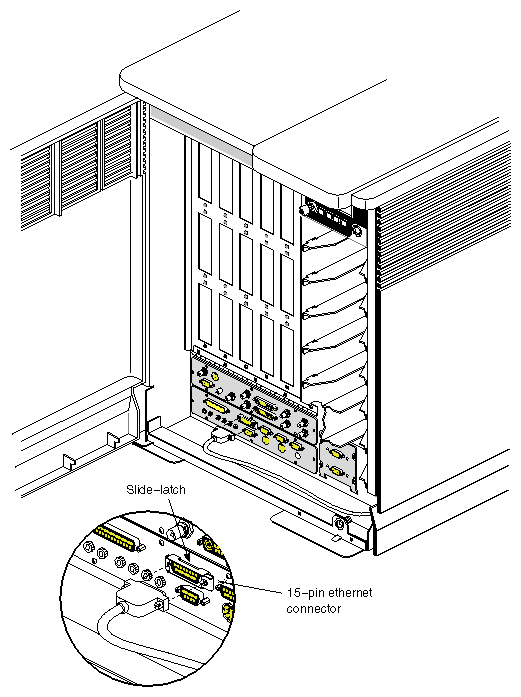 Figure 3-8 Connecting an Ethernet Cable