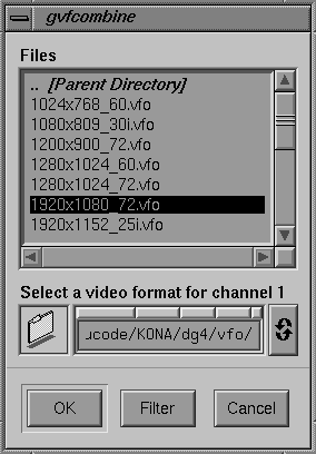 Figure 3-10 Selecting a Channel Format