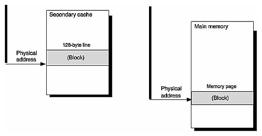 Figure 1-6 Cache Lines and Memory Pages