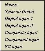 Figure C-7 Selecting Input Genlock Sync