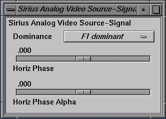 Figure C-10 Setting Analog Video Source Field Dominance or Horizontal Phase 