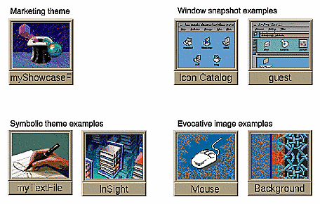 Figure 3-11 Minimized Window Examples