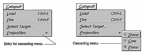 Figure 8-3 Cascading Menu