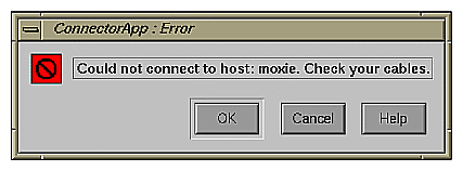 Figure 10-5 Error Dialog With Specific Entity