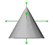 Figure 15-5 Object With Rotation Manipulator (Rotation Handles)