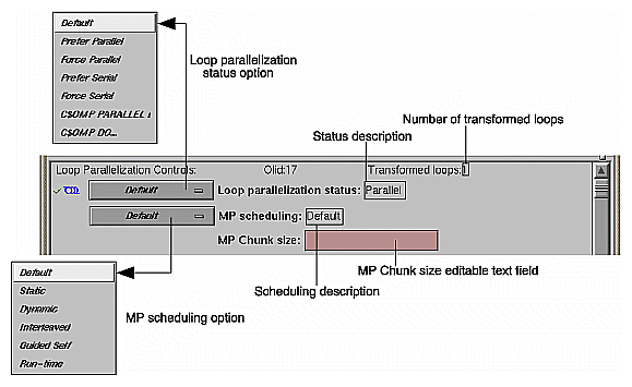 Figure 4-21 Loop Parallelization Controls 
