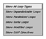 Figure 4-18 Show Loop Types Option Button