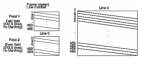 Figure 9-8 Interlaced Video (NTSC, Component 525)