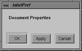 Figure 8-8 Preference Dialog With Label Preference Item