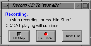 Figure 9-3 “Record CD to...” Window.