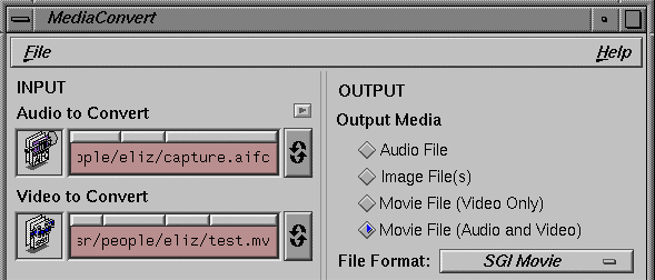 Figure 2-5  Combining Media Files to Create a Movie File