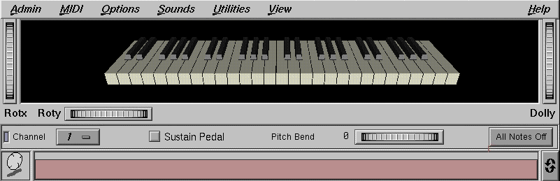 Figure 11-3 Keyboard with the Graphics Examiner On