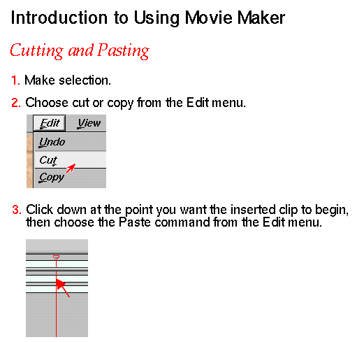Figure 3-3 Visual Introduction: Cutting and Pasting (Click Image to Display Enlarged View)