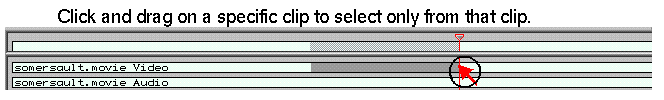 Figure 3-9 Selecting a Region of a Clip