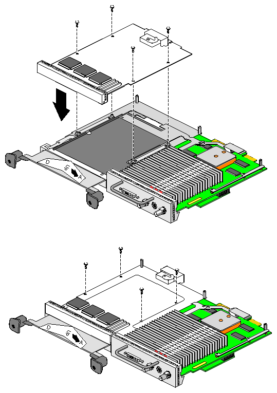 Figure 5-16 Installing the Screws