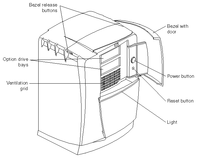 Figure 1-1 Front View of the Octane2 Workstation