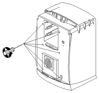 Figure 7-23 Loosening the Captive Screws on the Frontplane Module 