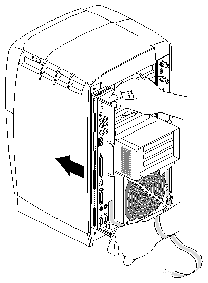 Figure 2-24 Locking the System Module to the Frontplane