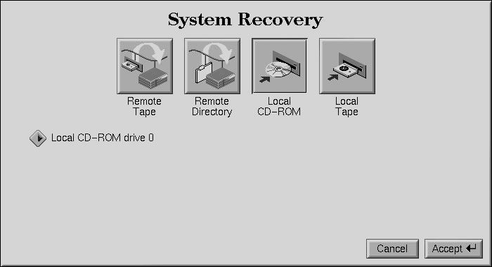 Figure 8-9 System Recovery Menu